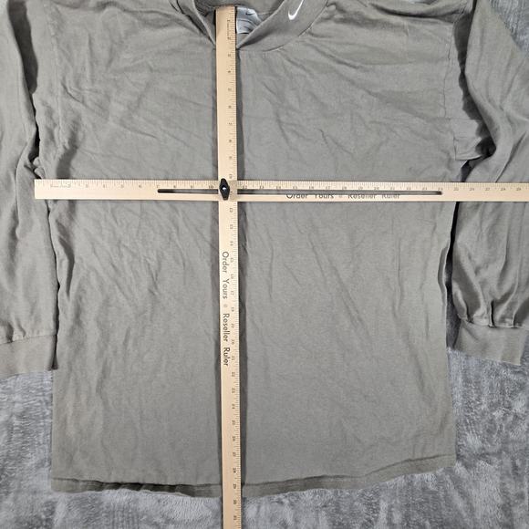 NIKE Y2K Silver Tag Mock Neck Turtleneck Sweatshirt Embroidered Swoosh MEN'S XXL - Picture 4 of 10